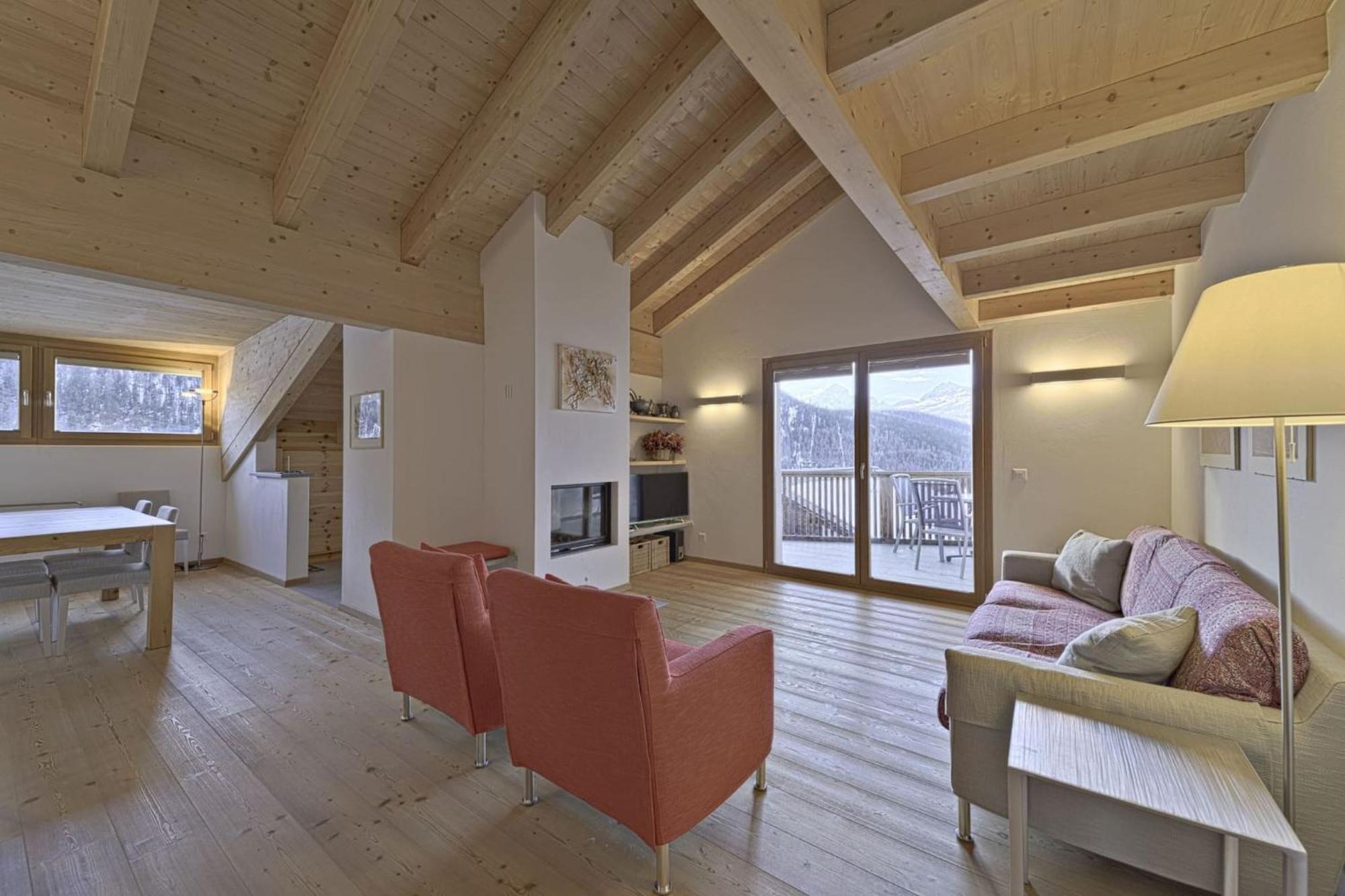 Chesa Piz Chalchagn - Pontresina Apartment ภายนอก รูปภาพ